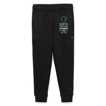 The best grillers come from Bavaria / Grill, BBQ - Kids’/Teens' Premium Sweatpants - black - Front - AI Model Kid Male (0cm)