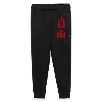 Freedom - In Chinese - Kids’/Teens' Premium Sweatpants - black - Front - AI Model Kid Male (0cm)