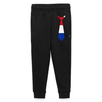 Tri-color tie in red, white, blue - Kids’/Teens' Premium Sweatpants - black - Front - AI Model Kid Male (0cm)