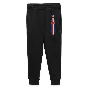 Union Jack Tie Design - Kids’/Teens' Premium Sweatpants - black - Front - AI Model Kid Male (0cm)
