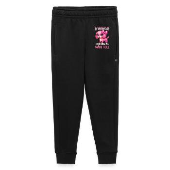 Today I want to do something with people Push - Kids’/Teens' Premium Sweatpants - black - Front - AI Model Kid Male (0cm)