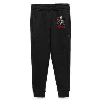 Kaffee ist mein Valentinstag – Skelettkaffee für M - Kinder/Teenager Premium Sweathose - Schwarz - Vorne - AI Model Kid Male (0cm)