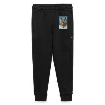 Renne au nez rouge dans la forêt d’hiver - Pantalon de survêtement enfant/adolescent premium - noir - Devant - AI Model Kid Male (0cm)