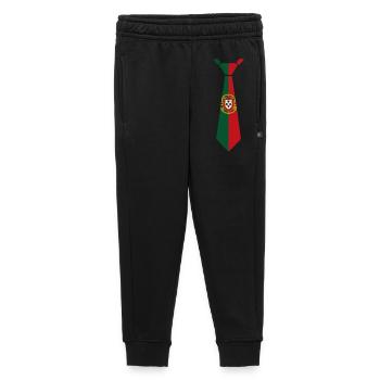 Cravate du Portugal – Conception du drapeau - Pantalon de survêtement enfant/adolescent premium - noir - Devant - AI Model Kid Male (0cm)