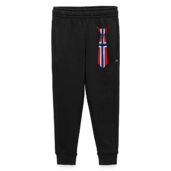 Cravate norvégienne – Conception du drapeau - Pantalon de survêtement enfant/adolescent premium - noir - Devant - AI Model Kid Male (0cm)