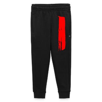 Stripes - Brushes / Hand Painted - Kids’/Teens' Premium Sweatpants - black - Front - AI Model Kid Male (0cm)