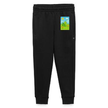 Sauterelle verte au soleil - Pantalon de survêtement enfant/adolescent premium - noir - Devant - AI Model Kid Male (0cm)