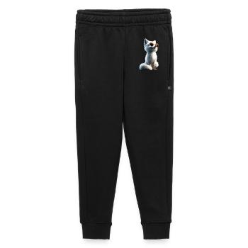 Polarfuchs Schneefuchs Eisfuchs Süßer Weißer Fuchs - Kinder/Teenager Premium Sweathose - Schwarz - Vorne - AI Model Kid Male (0cm)