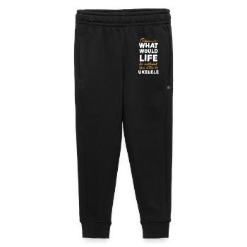 Ukulélé hawaïen uke Que serait - Pantalon de survêtement enfant/adolescent premium - noir - Devant - AI Model Kid Male (0cm)