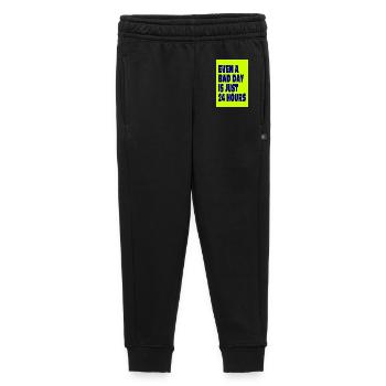 Even a Bad Day Is Just 24 Hours - Kids’/Teens' Premium Sweatpants - black - Front - AI Model Kid Male (0cm)