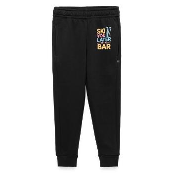 Skier plus tard au bar après ski bar - Pantalon de survêtement enfant/adolescent premium - noir - Devant - AI Model Kid Male (0cm)
