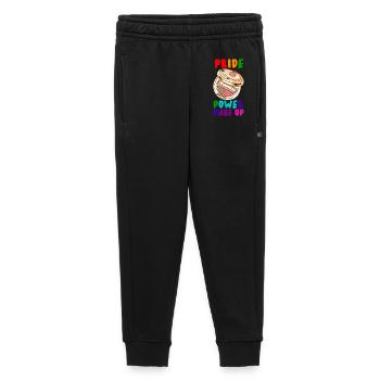 Pride Power Maquillage Art arc-en-ciel - Pantalon de survêtement enfant/adolescent premium - noir - Devant - AI Model Kid Male (0cm)
