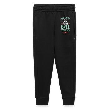 J’adore mon Bull Terrier - Pantalon de survêtement enfant/adolescent premium - noir - Devant - AI Model Kid Male (0cm)