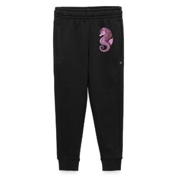 Seahorse Unicorn Pink Violet - Kids’/Teens' Premium Sweatpants - black - Front - AI Model Kid Male (0cm)