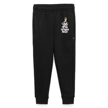 Avant que vous ne demandiez Border Collie Hütehund Collie - Pantalon de survêtement enfant/adolescent premium - noir - Devant - AI Model Kid Male (0cm)