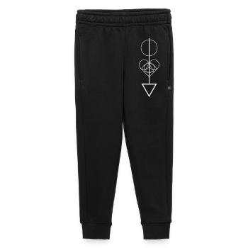 Geometrischer Pfeil - Kinder/Teenager Premium Sweathose - Schwarz - Vorne - AI Model Kid Male (0cm)