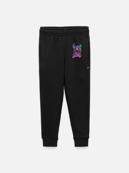Purple Steampunk Glasses Monster - Kids’/Teens' Premium Sweatpants - black