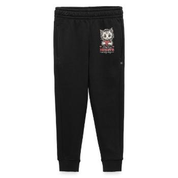 Süßes Kätzchen stiehlt Herzen – Katze hält Herz - Kinder/Teenager Premium Sweathose - Schwarz - Vorne - AI Model Kid Male (0cm)