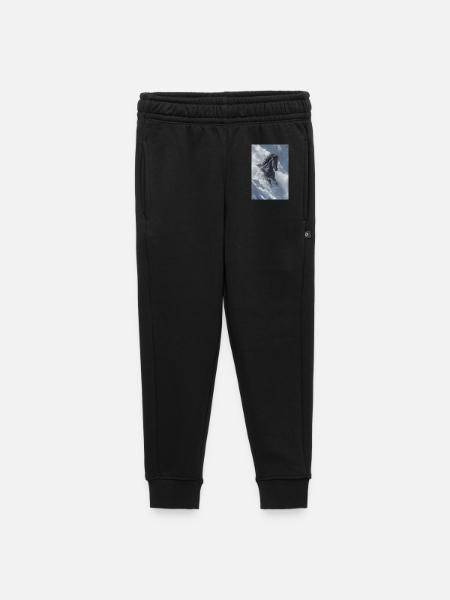 Winterhengst in Schneeverwehung - Kinder/Teenager Premium Sweathose - Schwarz