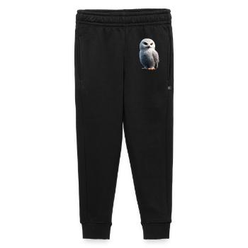 Snowy Owl White Owl Owl Owl Owl Snow Owl - Kids’/Teens' Premium Sweatpants - black - Front - AI Model Kid Male (0cm)