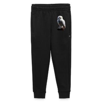 Snowy Owl White Owl Owl Owl Owl Snow Owl - Kids’/Teens' Premium Sweatpants - black - Front - AI Model Kid Male (0cm)