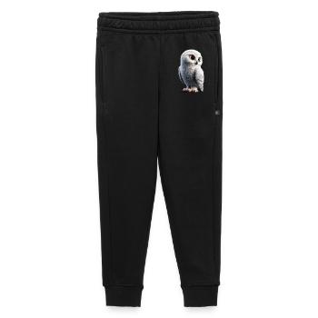 Snowy Owl White Owl Owl Owl Owl Snow Owl - Kids’/Teens' Premium Sweatpants - black - Front - AI Model Kid Male (0cm)
