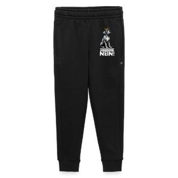 Before you ask Great Dane Great Dane owner - Kids’/Teens' Premium Sweatpants - black - Front - AI Model Kid Male (0cm)