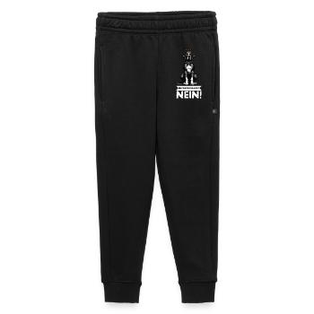 Before you ask Great Dane Great Dane owner - Kids’/Teens' Premium Sweatpants - black - Front - AI Model Kid Male (0cm)