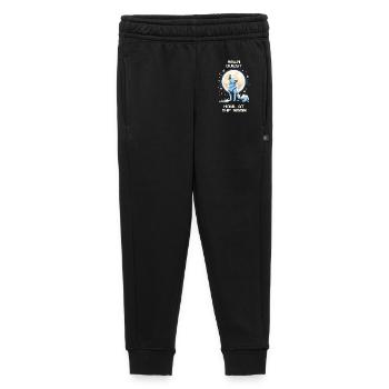 Main Quest: Howling to the Moon | Wolf - Kids’/Teens' Premium Sweatpants - black - Front - AI Model Kid Male (0cm)