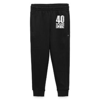 Forty Years Experience - Kids’/Teens' Premium Sweatpants - black - Front - AI Model Kid Male (0cm)
