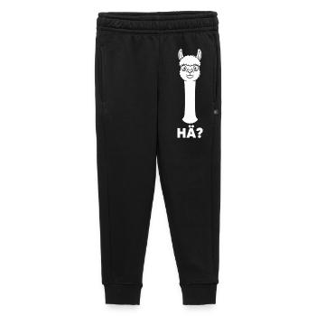 Lama mit fragendem Blick - Kinder/Teenager Premium Sweathose - Schwarz - Vorne - AI Model Kid Male (0cm)