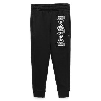 DNA Ladder Pixel Block - Kids’/Teens' Premium Sweatpants - black - Front - AI Model Kid Male (0cm)