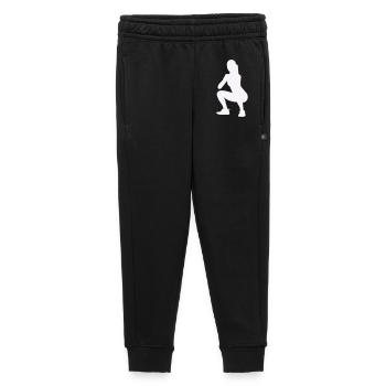 Woman Silhouette Squat - Kids’/Teens' Premium Sweatpants - black - Front - AI Model Kid Male (0cm)