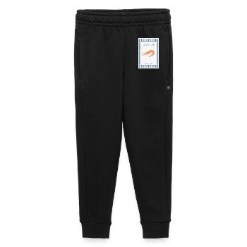 La Crevette French Shrimp Poster - Kids’/Teens' Premium Sweatpants - black - Front - AI Model Kid Male (0cm)
