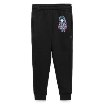 Siberian Husky Dog Astronaut Space Pink - Kinder/Teenager Premium Sweathose - Schwarz - Vorne - AI Model Kid Male (0cm)