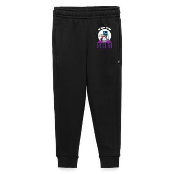 Night Shift Coder Programmer Desk Graphic - Kids’/Teens' Premium Sweatpants - black - Front - AI Model Kid Male (0cm)