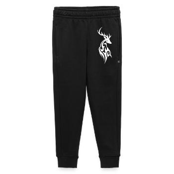 Tribal Hirsch Silhouette - Kinder/Teenager Premium Sweathose - Schwarz - Vorne - AI Model Kid Male (0cm)