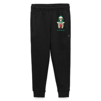La croissance prend du temps Cœur squelette - Pantalon de survêtement enfant/adolescent premium - noir - Devant - AI Model Kid Male (0cm)