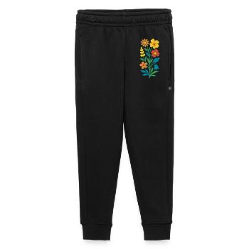 Bouquets colorés Art populaire - Pantalon de survêtement enfant/adolescent premium - noir - Devant - AI Model Kid Male (0cm)