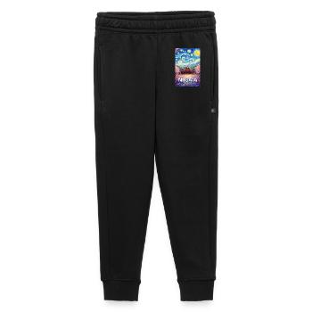 Niigata, Japon - Pantalon de survêtement enfant/adolescent premium - noir - Devant - AI Model Kid Male (0cm)