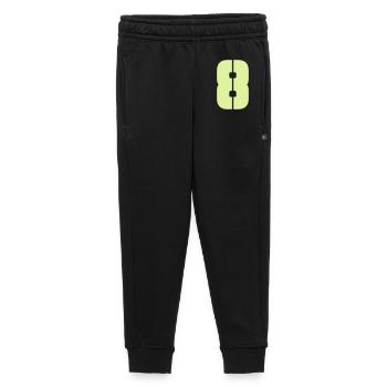 8 - Pantalon de survêtement enfant/adolescent premium - noir - Devant - AI Model Kid Male (0cm)
