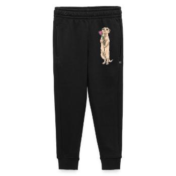 Suricate Tulipe - Pantalon de survêtement enfant/adolescent premium - noir - Devant - AI Model Kid Male (0cm)