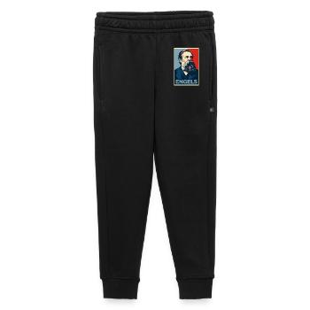 Portrait pop art d’Engels - Pantalon de survêtement enfant/adolescent premium - noir - Devant - AI Model Kid Male (0cm)