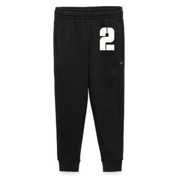 2 - Pantalon de survêtement enfant/adolescent premium - noir - Devant - AI Model Kid Male (0cm)
