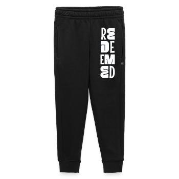 Be still and know Psalm 46:10 Christian Faith - Kids’/Teens' Premium Sweatpants - black - Front - AI Model Kid Male (0cm)