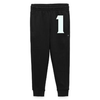 1 - Pantalon de survêtement enfant/adolescent premium - noir - Devant - AI Model Kid Male (0cm)