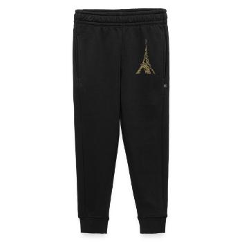 Eiffel Tower Paris minimalist landmark - Kids’/Teens' Premium Sweatpants - black - Front - AI Model Kid Male (0cm)