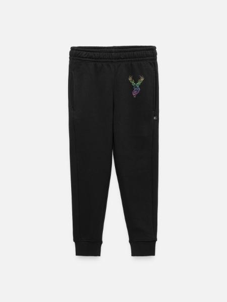 Hirsch Rainbow - Kinder/Teenager Premium Sweathose - Schwarz
