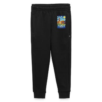 Trafford England im Sternennachtstil - Kinder/Teenager Premium Sweathose - Schwarz - Vorne - AI Model Kid Male (0cm)