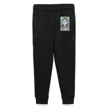 chat - Pantalon de survêtement enfant/adolescent premium - noir - Devant - AI Model Kid Male (0cm)
